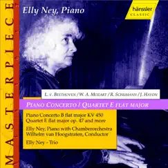 Mozart: Piano Concerto No. 15 - Schumann: Piano Quartet In e Flat Major by Elly Ney, Wilhelm Van Hoogstraten, Studio chamber orchestra, Florizel von Reuter, Walter Trampler, Ludwig Hoelscher & Elly Ney-Trio album reviews, ratings, credits