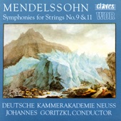 Mendelssohn/ String Symphonies Nos. 9 & 11 artwork
