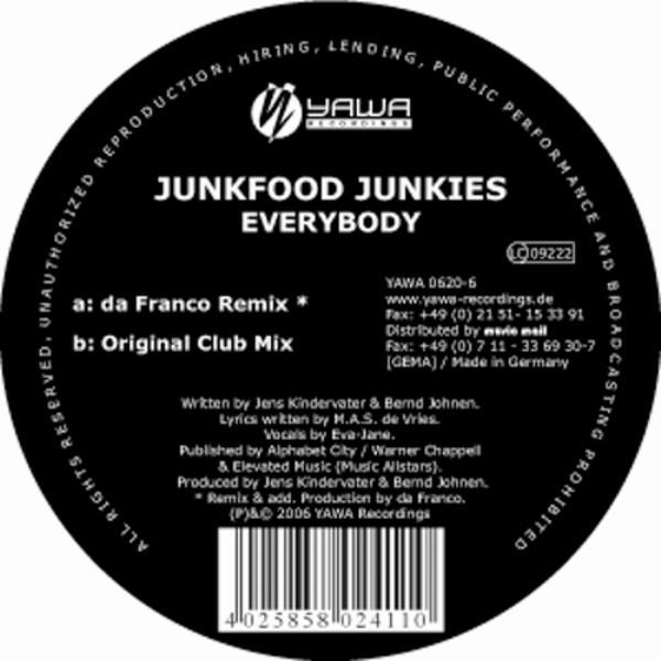 Everybody everybody song. Эврибади песня. Junkfood_Junkies_-_hands_up. Конфетки Junkie Funky. Музыка Everybody Dolland.