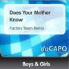 Does Your Mother Know (Factory Team Remix) - Single