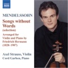 Mendelssohn: Lieder Ohne Worte (Songs Without Words) [arr. F. Hermann for Violin and Piano]
