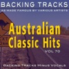 Australian Classic Hits Vol 70 (Backing Tracks Minus Vocals)