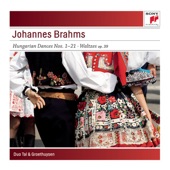 Brahms: Hungarian Dances No. 1-21; Waltzes, Op. 39 for Piano for Four Hands artwork