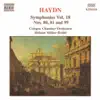 HAYDN: Symphonies, Vol. 18 (Nos. 80, 81, 99) album lyrics, reviews, download