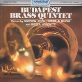 Budapest Brass Quintet: Pieces by Simpson, Pezelm, Speer, Albinoni and Bozza, Horovitz artwork