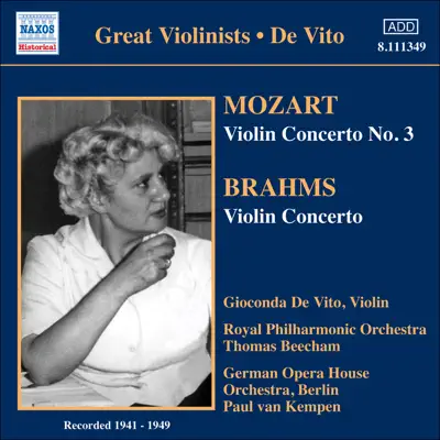 Mozart, W.A.: Violin Concerto No. 3 - Brahms, J.: Violin Concerto (1941, 1949) - Royal Philharmonic Orchestra