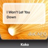 I Won't Let You Down - Single