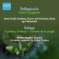 Dallapiccola, L.: Canti Di Prigionia - Delage, M.: 4 Poemes Hindous (Markevitch, Cluytens) (Unesco Program) (1955) - Studio Orchestra Dallapiccola, L.: Canti Di Prigionia - Delage, M.: 4 Poemes Hindous (Markevitch, Cluytens) (Unesco Program) (1955) - Studio Orchestra