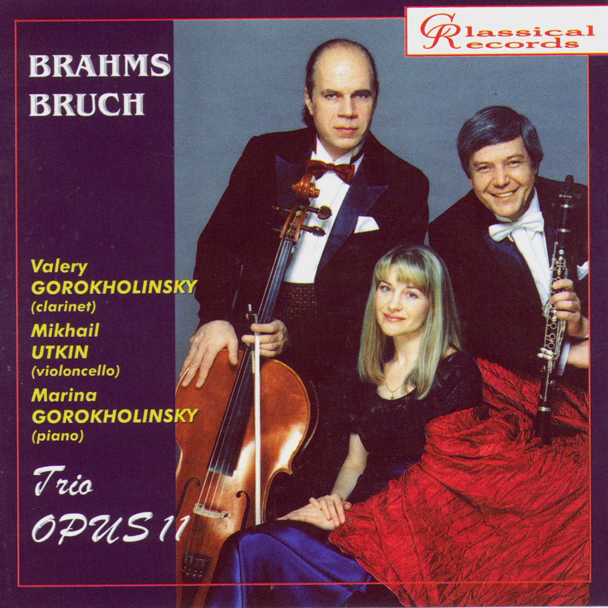 Минус трио. Brahms, Beethoven & Bruch for Clarinet, Cello & Piano.
