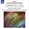 Szymanowski: Symphonies Nos. 1 and 4, Concert Overture & Study in B-Flat Minor album lyrics, reviews, download