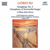 Gorecki: Symphony No. 3 - Three Olden Style Pieces artwork