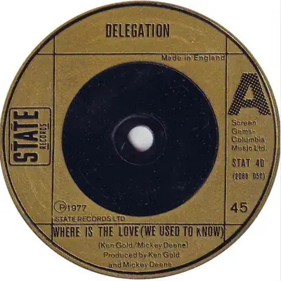 Where Is the Love (We Used to Know) - Single - Delegation
