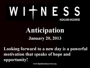 Highland Nazarene - Anticipation