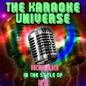 Back in Black (Karaoke Version) [In the Style of Ac Dc] artwork