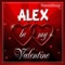 Alex Personalized Valentine Song - Female Voice - Personalisongs lyrics
