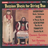 Stravinsky, Glière, Tcherepnin & Prokofiev: Russian Music for String Duo artwork