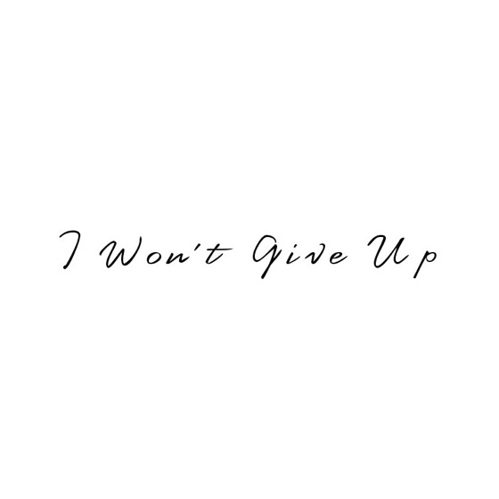 Cover artwork for I Won't Give Up