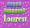 Happy Birthday Lauren - Ingrid DuMosch lyrics