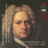 Bach: Sonatas for Viola and Piano, BWV 1027-1029 artwork