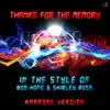 Thanks for the Memory (In the Style of Bob Hope & Shirley Ross) [Karaoke Version] - Single album lyrics, reviews, download