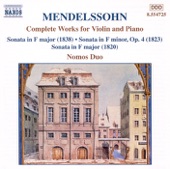 Mendelssohn: Complete Works for Violin and Piano
