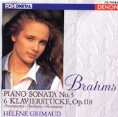 Brahms: Piano Sonata No. 3 - 6 Klavierstücke, Op. 118 artwork
