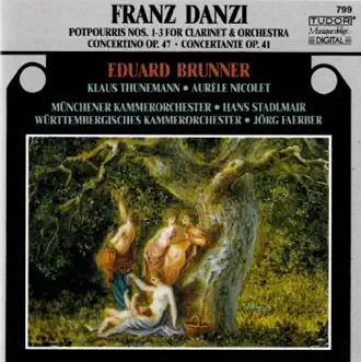 Danzi: Music for Clarinet & Orchestra by Eduard Brunner album reviews, ratings, credits