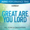 Great Are You Lord (Live) [Audio Performance Trax] - EP album lyrics, reviews, download