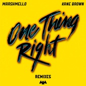 One Thing Right (Remixes) - EP artwork