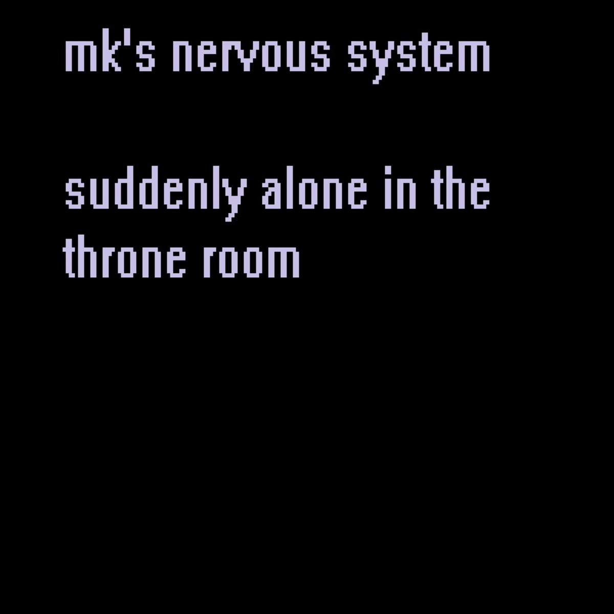 Suddenly Alone In The Throne Room Album Cover By Mk S