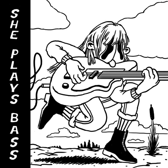 Cover artwork for She Plays Bass