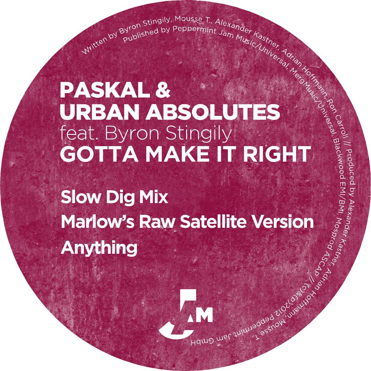 Paskal Urban absolutes. Make it right слова. Peppermint Jam. Make this right.