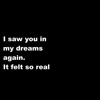 I Saw You in a Dream