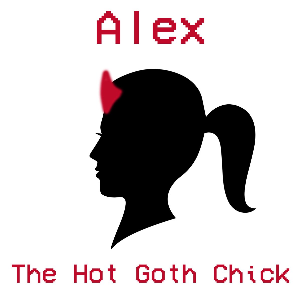 Hot goth chick in the bath