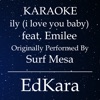 Ily (I Love You Baby) [Originally Performed by Surf Mesa feat. Emilee) [Karaoke No Guide Melody Version] - Single