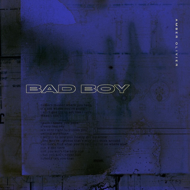 Amber Olivier Bad Boy - Single Album Cover