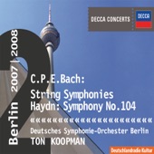 Decca Concerts - Haydn: Symphony No. 104 - C.P.E. Bach: String Symphonies artwork