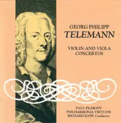 Telemann: Violin and Viola Concertos by New York Philharmonia Virtuosi & Paul Peabody album reviews, ratings, credits
