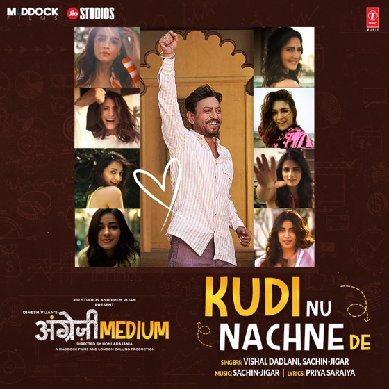 Cover artwork for Kudi Nu Nachne De (From "Angrezi Medium")