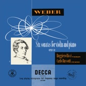 J.S. Bach: Sonata for Violin No. 1, BWV 1001; Partita for Violin No. 2, BWV 1004; Weber: Six Sonates Progressives (Ruggiero Ricci: Complete Decca Recordings, Vol. 13) artwork