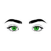 Oczy zielone artwork