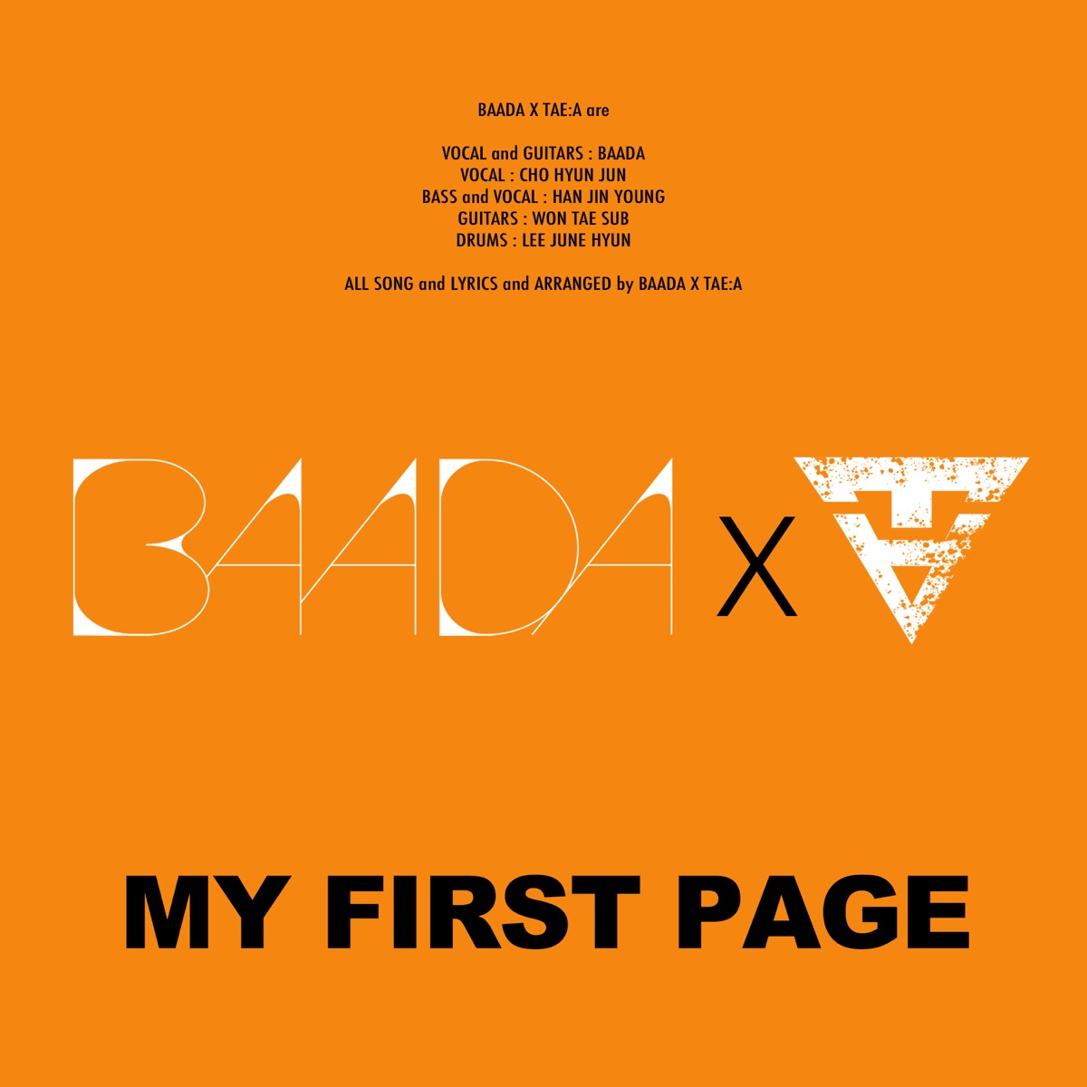 BAADA & TAE:A – MY FIRST PAGE – Single