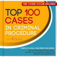 AudioLearn Legal Content Team - Top 100 Cases in Criminal Procedure: Legal Briefs (Unabridged) artwork