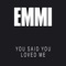 You Said You Loved Me - Emmi lyrics