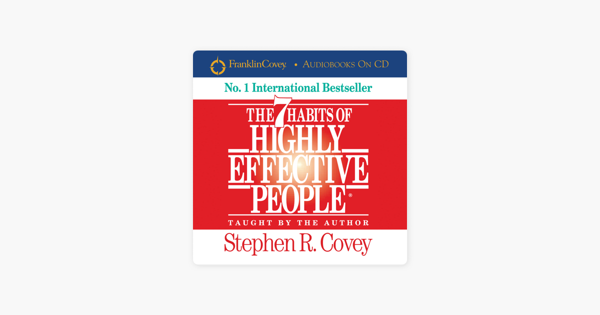 The 7 Habits Of Highly Effective People (Abridged) - Stephen R. Covey The 7 Habits Of Highly Effective People (Abridged) - Stephen R. Covey