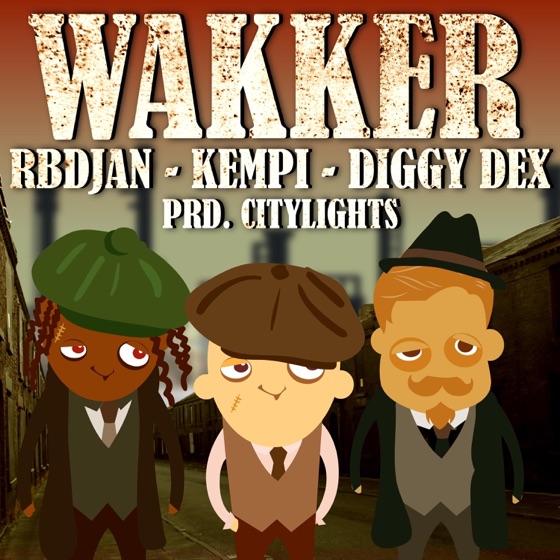 Cover artwork for Wakker (feat. Kempi & Diggy Dex)