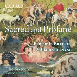 BRITTEN/CORNYSH/SACRED AND PROFANE cover art