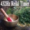 432Hz Reiki Timer 26 x 3 Minutes Tibetan Singing Bowl Bell with Relaxation Birds in a Forest Background artwork