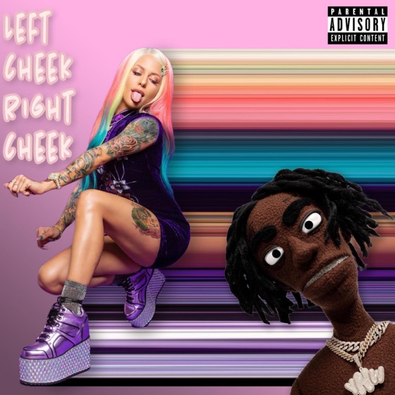 Cover artwork for Left Cheek, Right Cheek (feat. YNW Melly)