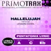 Hallelujah (Pop Primotrax) [Pentatonix Lyric] [Performance Tracks] - EP album lyrics, reviews, download